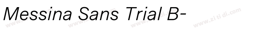 Messina Sans Trial B字体转换